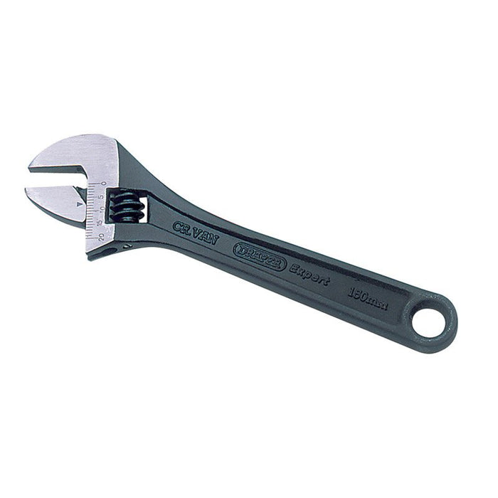 Draper Tools Expert Crescent-Type Adjustable Wrench with Phosphate Finish