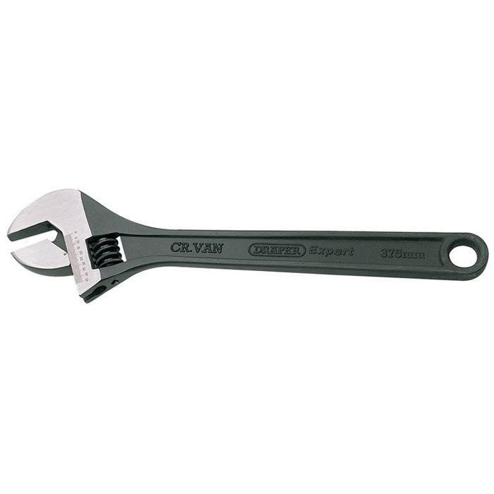 Draper Tools Expert Crescent-Type Adjustable Wrench with Phosphate Finish