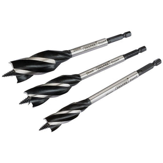 Draper Tools 4 Fluted 165mm Auger Bit Set (3 Piece)
