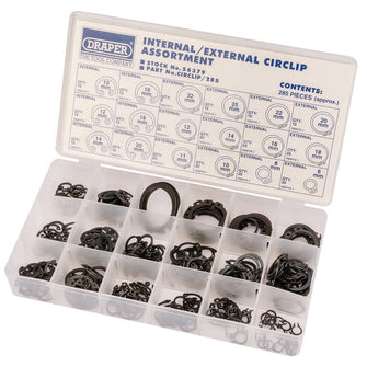 Draper Tools Internal and External Circlip Assortment (285 Piece)
