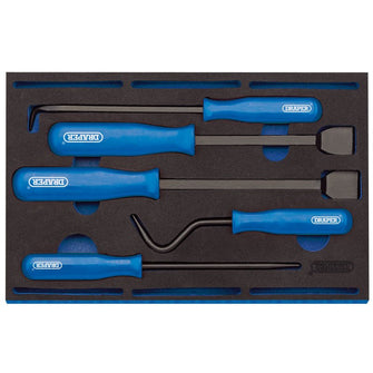 Draper Tools Scraper and Remover Set in 1/4 Drawer EVA Insert Tray (5 Piece)