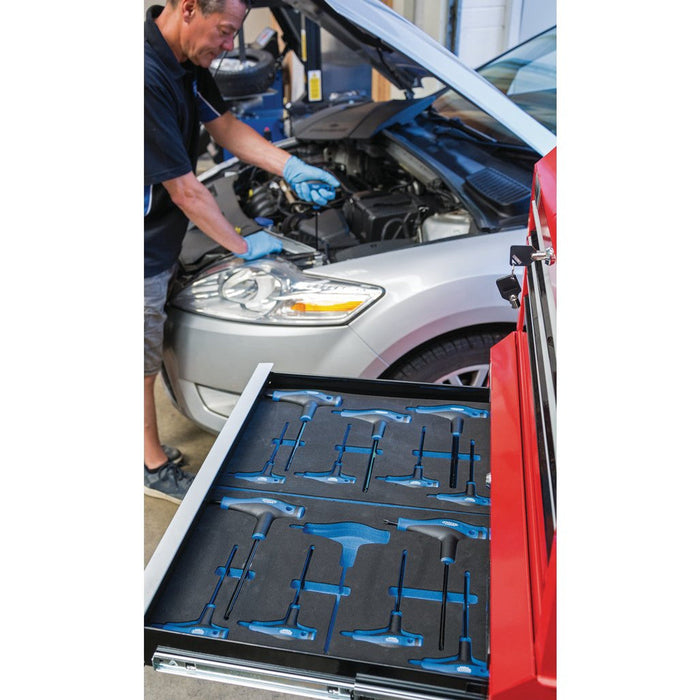 Draper Expert TX-STAR® T' Handle Key Set in 3/4 Drawer EVA Insert Tray, 7 Pce