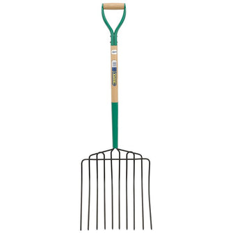 Draper Tools 10 Prong Manure Fork with Wood Shaft and MYD Handle