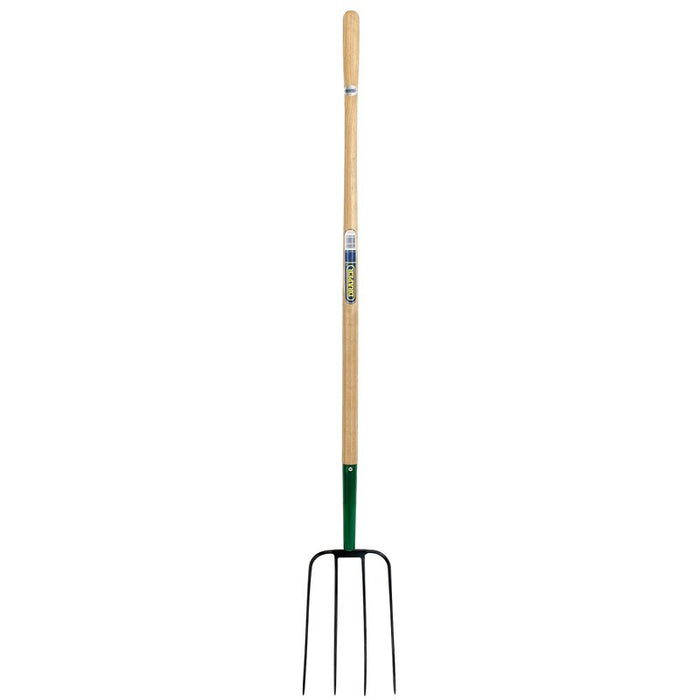 Draper Tools 4 Prong Manure Fork with Wood Shaft