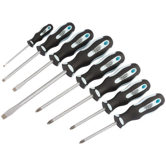 Draper Tools Soft Grip Screwdriver Set (8 Piece)