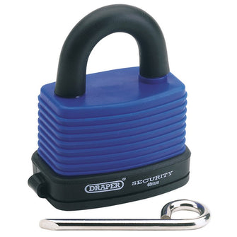 Draper Tools 48mm Resetable 4 Number Combination Laminated Steel Padlock and Bumper