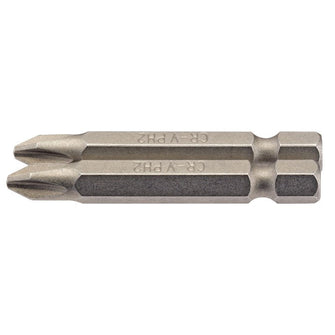 Draper Tools No.2 1/4 Hex. Cross Slot Insert Bit 50mm Long x 2