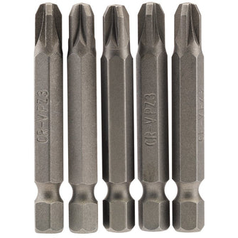 Draper Tools No.3 1/4 Hex. PZ Type Insert Bit 50mm Long x 5