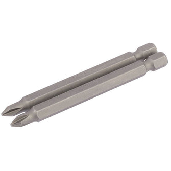 Draper Tools No.1 1/4 Hex. Cross Slot Insert Bit 75mm Long x 2