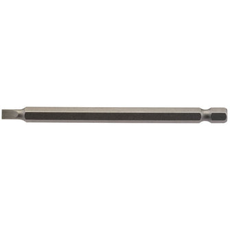 Draper Tools 4.5mm 1/4 Hex. Plain Slot Insert Bit 100mm Long x 1