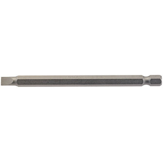 Draper Tools 5.5mm 1/4 Hex. Plain Slot Insert Bit 100mm Long x 1