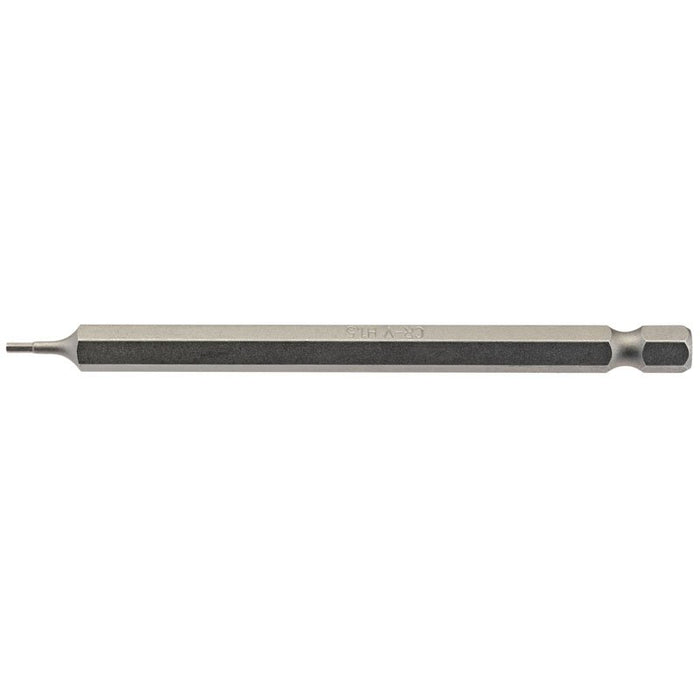 Draper Tools 1.5mm 1/4 Hex. Hexagonal Insert Bit 100mm Long x 1