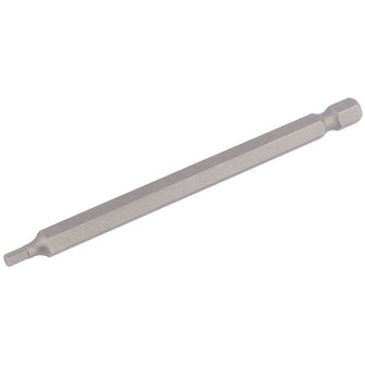 Draper Tools 3mm 1/4 Hex. Hexagonal Insert Bit 100mm Long x 1