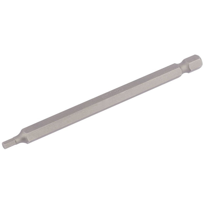 Draper Tools 3mm 1/4 Hex. Hexagonal Insert Bit 100mm Long x 1