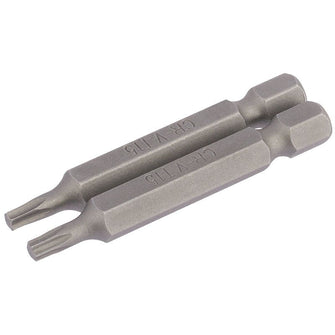 Draper Tools T27 1/4 Hex. Draper TX-STAR® Insert Bit 25mm Long x 2
