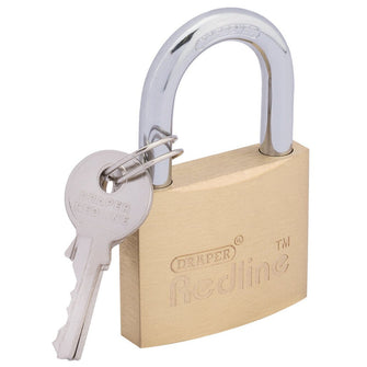 Draper Redline® Brass Cylinder Padlock 40mm 68022