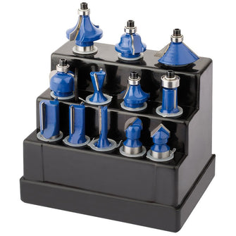 Draper Tools 1/2 TCT Router Bit Set (12 Piece)
