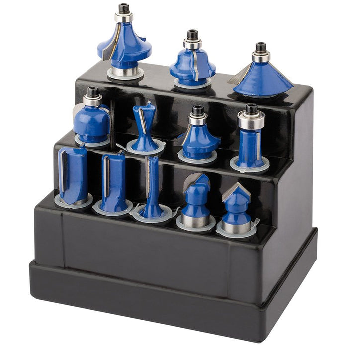 Draper Tools 1/2 TCT Router Bit Set (12 Piece)