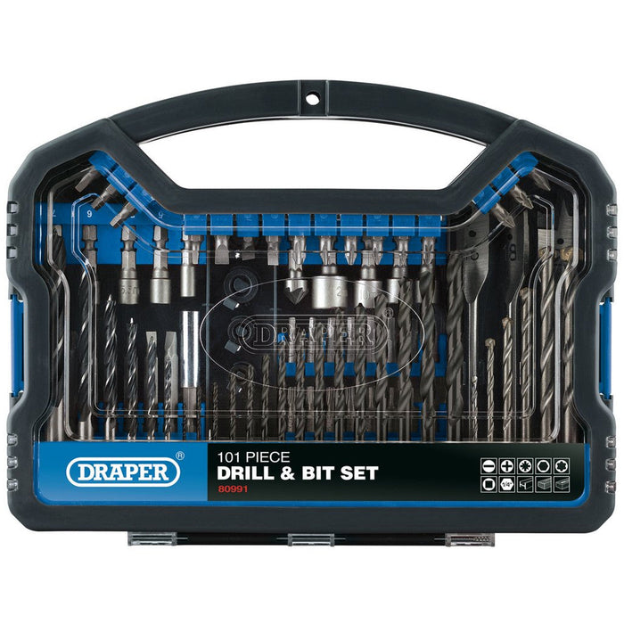 Draper Tools Drill Bit and Accessory Kit, 101 Pce