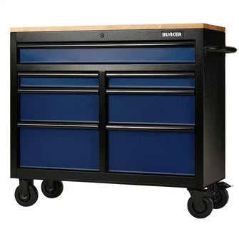 Draper 08222 Bunker Workbench Roller Tool Cabinet 7 Drawer 41" Blue