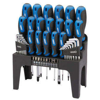 Draper Tools Soft Grip Screwdriver, Hex Key and Bit Set (44 piece)