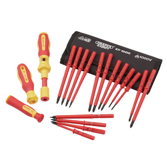Draper Expert XP1000® VDE Interchangeable Torque Screwdriver Set, 19 Pce