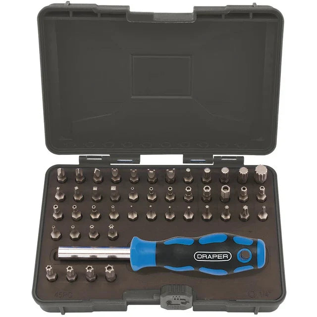Draper Tools Security Screwdriver Bit and Driver Set (45 piece)