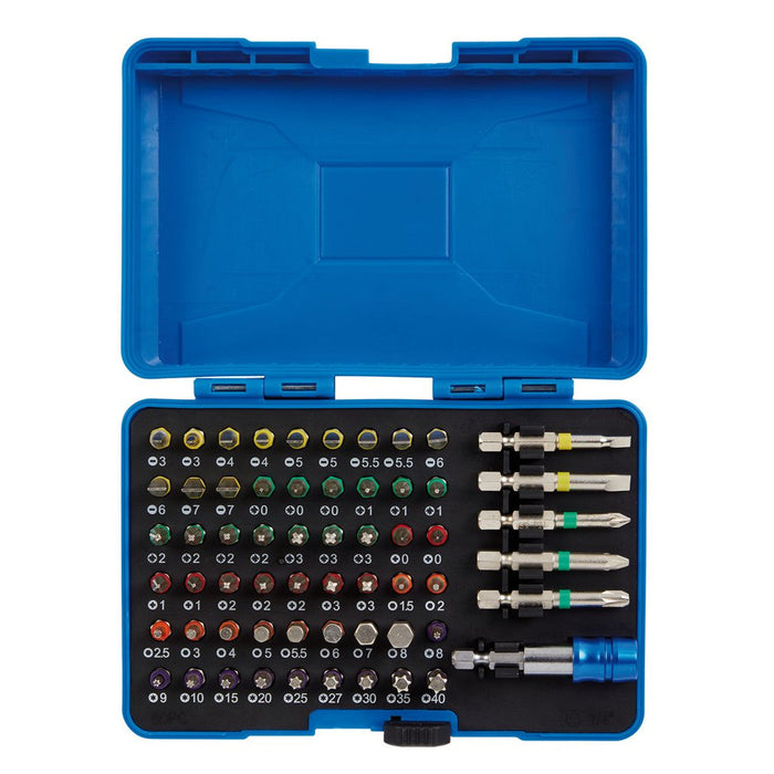Draper Tools Coloured Screwdriver Bit Set (60 piece)