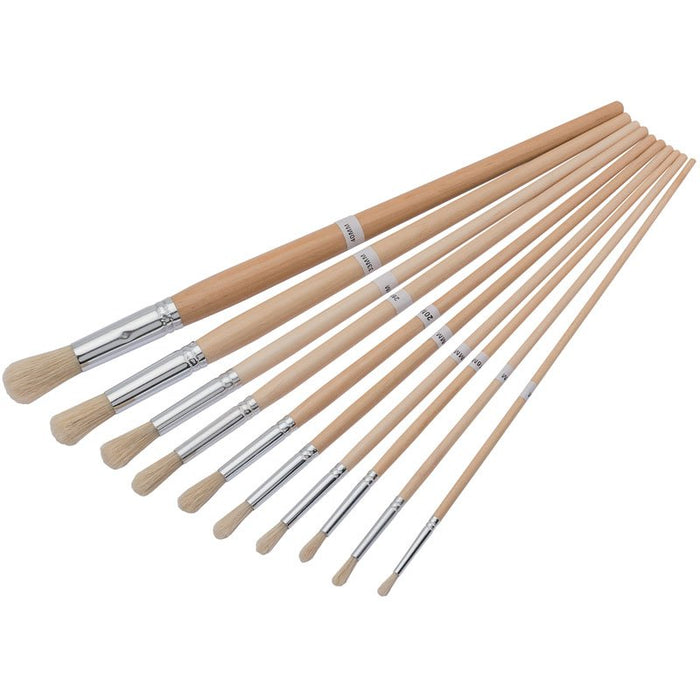 Draper Tools Artist Paint Brush Set (10 Piece)