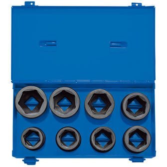 Draper Tools 3/4 Sq. Dr. Metric Impact Socket Set in Metal Case (8 Piece)
