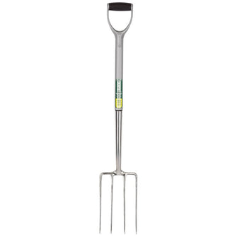 Draper Tools Extra Long Stainless Steel Garden Fork with Soft Grip