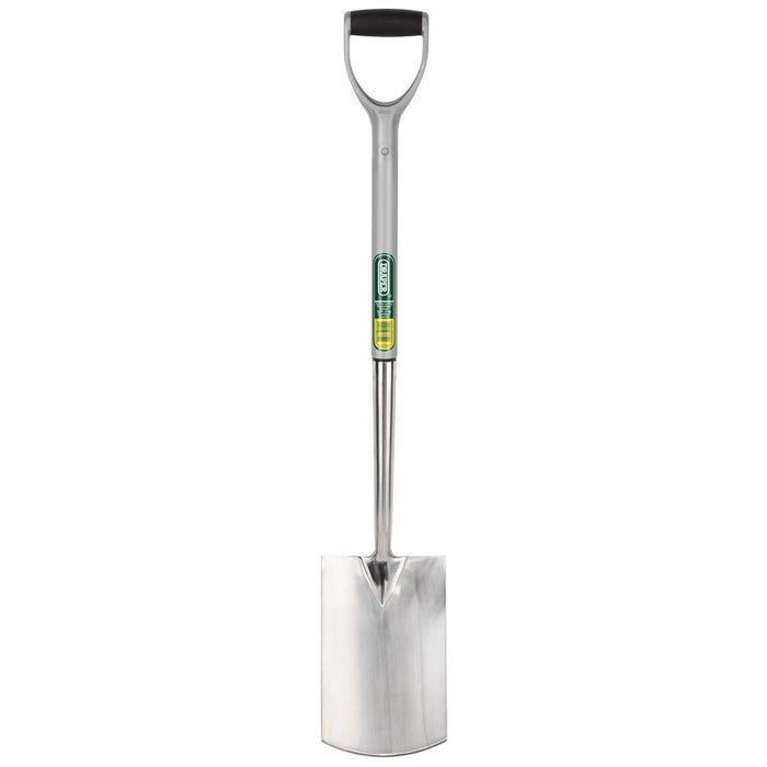 Draper Tools Extra Long Stainless Steel Garden Spade with Soft Grip