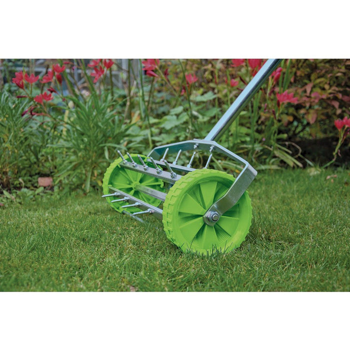 Draper Tools Rolling Lawn Aerator Spiked Drum, 450mm