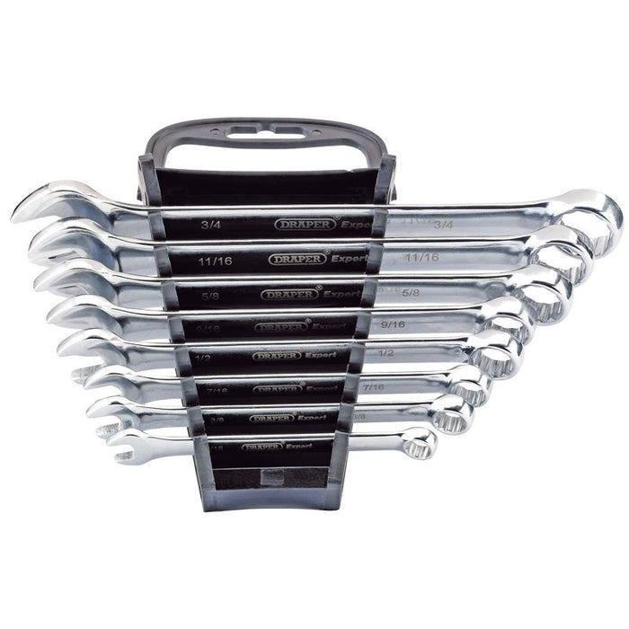 Draper Tools Imperial Combination Spanner Set (8 Piece)