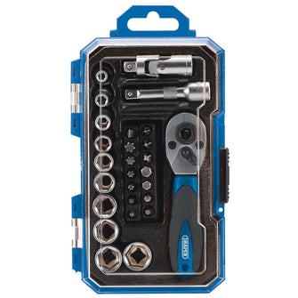 Draper Tools 1/4" Sq. Dr. Socket Set, 27 Pce