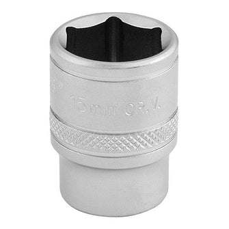 Draper Tools 3/8" Drive 6 Point Micro Satin Chrome Sockets - Metric