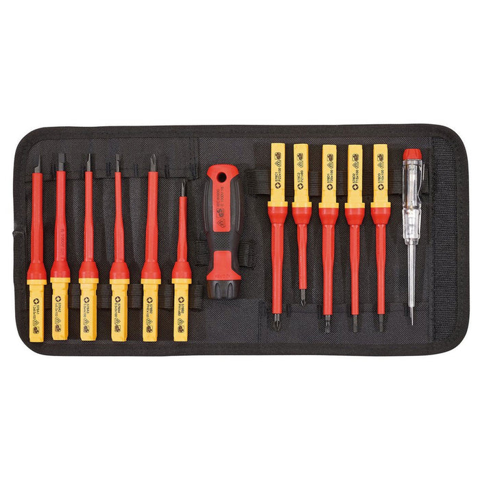 Draper Tools VDE Interchangeable Blade Screwdriver Set, 13 Pce