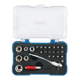 Draper Tools 1/4" Screwdriver & Bit Set 18 Pce 70418