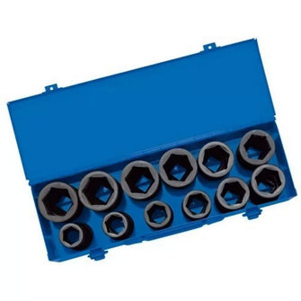 Draper Tools 3/4 Sq. Dr. Combined MM/AF Impact Socket Set in Metal Case (12 Piece)