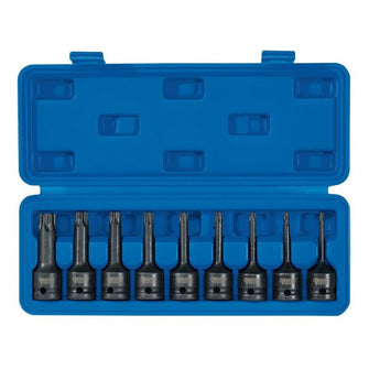 Draper Expert 1/2" Sq. Dr. Draper TX-StarÂ® Socket Bit Set, 9 Pce