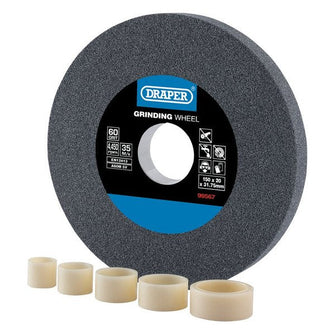 Draper Tools Aluminium Oxide Bench Grinding Wheel 60G (150 x 20mm)