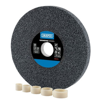 Draper Tools Aluminium Oxide Bench Grinding Wheel 36G (200mm x 25mm)